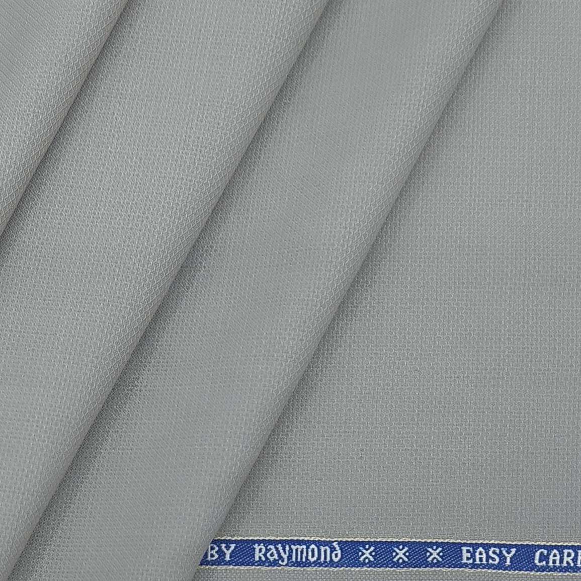 Raymond Men's Cotton Solids Unstitched Stretchable Trouser Fabric (Black)